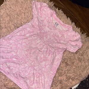Girls GAP Light Pink Butterfly & Striped Dress SET